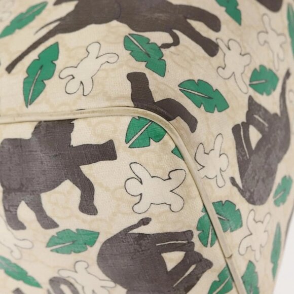 GUCCI GG Supreme Hand Bag PVC White 189895 Auth 146608 - Picture 4 of 16